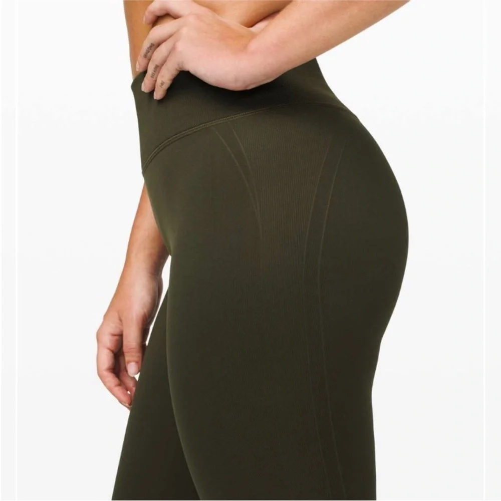 Lululemon Ebb To Street Tight Olive Green 4
